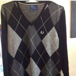 Fred Perry argyle sweater